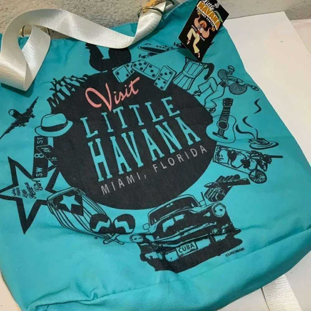 NWT Little Havana Miami Florida Bag Backpack Convertible Tote Bag